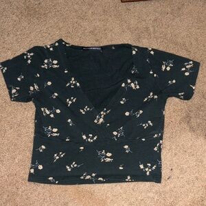 Brandy Melville Women's Green Top